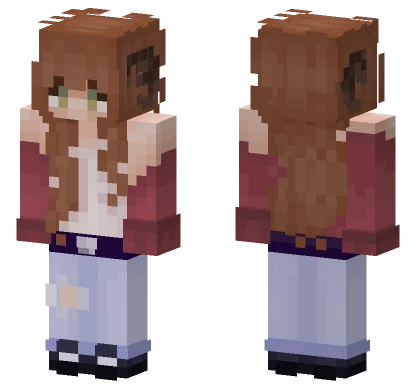 Girlie With Ram Horns Minecraft skin