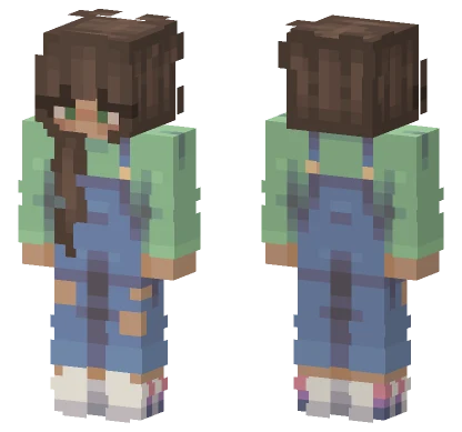 Girls Blue Outfit Minecraft skin