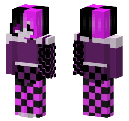 Glitch Girl Minecraft skin