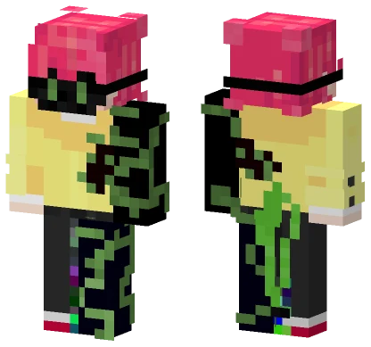 Glitch Girl Minecraft skin