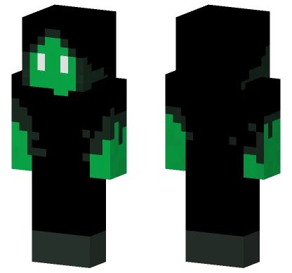 Glitched Green Minecraft skin