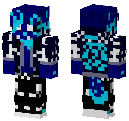Glitching Blue Entity Minecraft skin