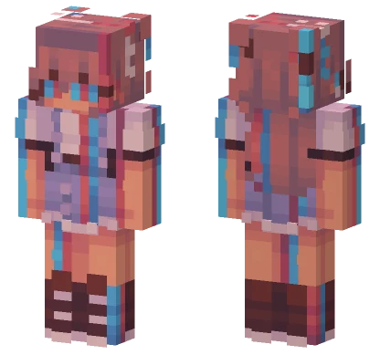 Glitching Through Time Minecraft skin