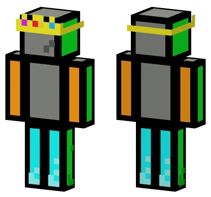 Glitchnnn King Minecraft skin