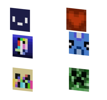 Glitchy Blue Creature Minecraft skin