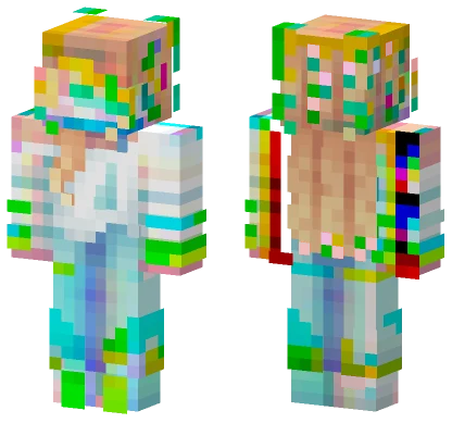 Glitchy Digital Avatar Minecraft skin