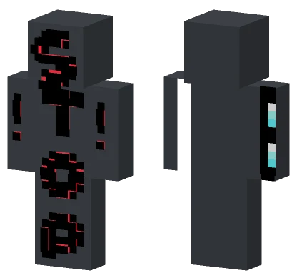 Glitchy Text Avatar Minecraft skin