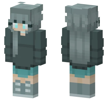 Gloomy Grey Outfit Minecraft skin