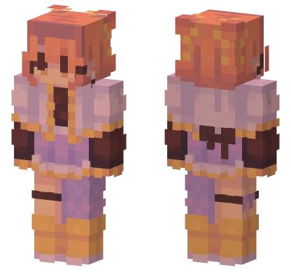 Glow Girl Minecraft skin