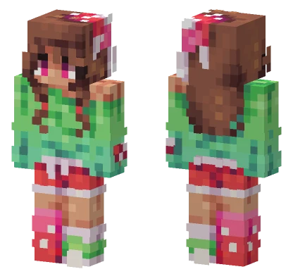 Glow Shroom Girl Minecraft skin