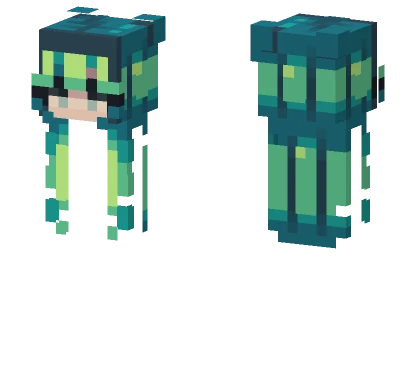 Glow Squid HB Minecraft skin