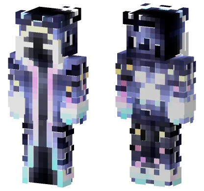 Glowing Cold Synthmage Minecraft skin