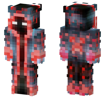 Glowing Red Mage 2.0 Minecraft skin