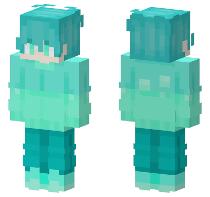 Glowing Sea Girl Minecraft skin