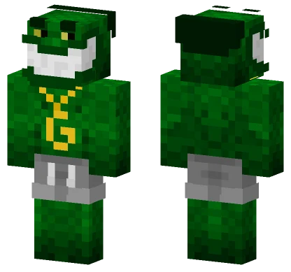 Goatttandrippyyyfartlizard Green Suit Minecraft skin