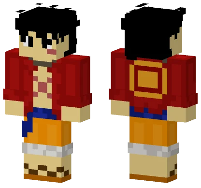 Goaty D Luffy Minecraft skin
