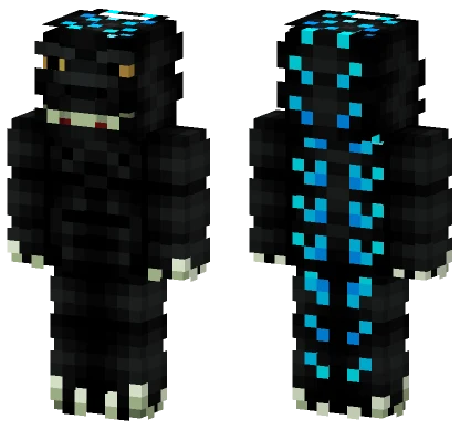 Godzilla W Charged Spikes Minecraft skin