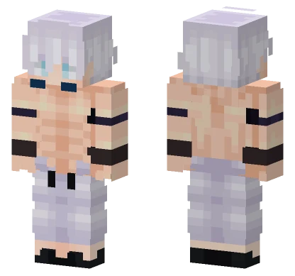 Gojo W Abs Minecraft skin