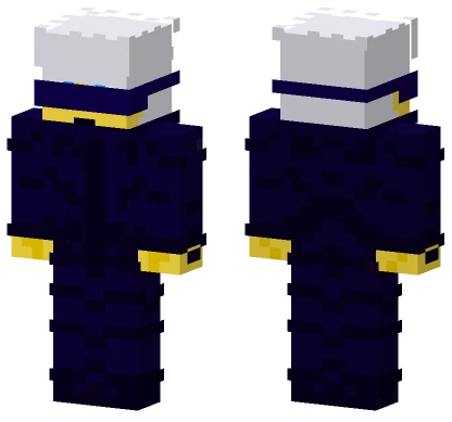 Gojo White Hat Minecraft skin