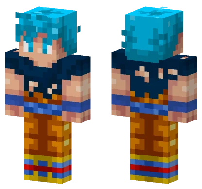 Goku Blue Minecraft skin