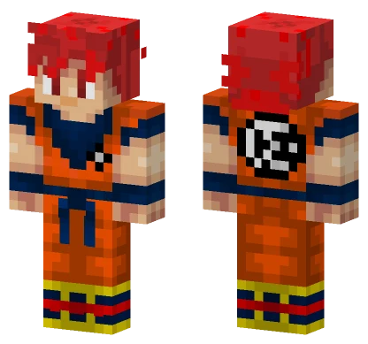 Goku Orange Gi Minecraft skin