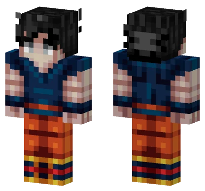 Goku Orange Gi Minecraft skin