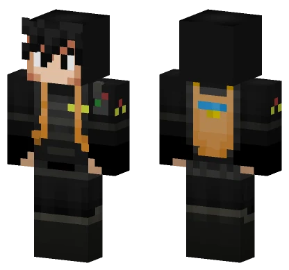 Goku PM Com Mochila Minecraft skin