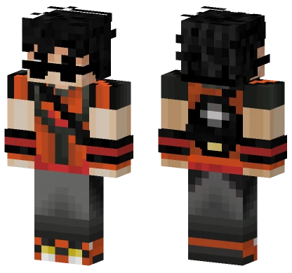 Goku Pokemon Trainer Minecraft skin
