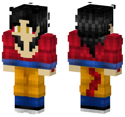Goku SSJ4 Minecraft skin