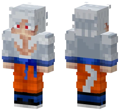 Goku SSJ5 White Minecraft skin