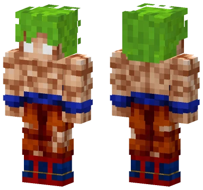 Goku Super Saiyan 2 Minecraft skin