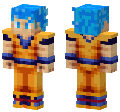 Goku Super Saiyan Blue Minecraft skin