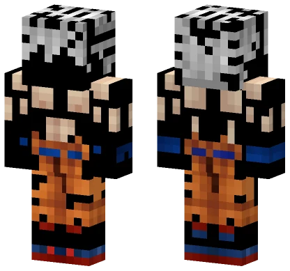 Goku Ultrainstinto Noob Minecraft skin
