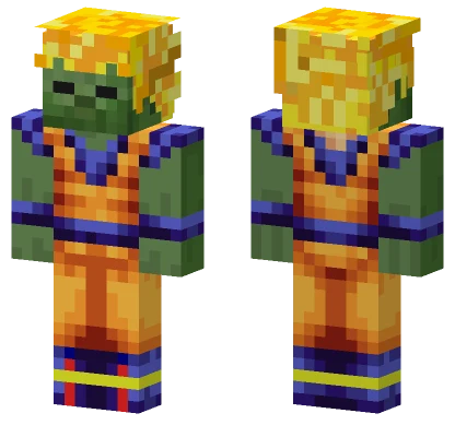 Goku Zombie Manucraft Minecraft skin