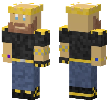 Gold King Viking Minecraft skin