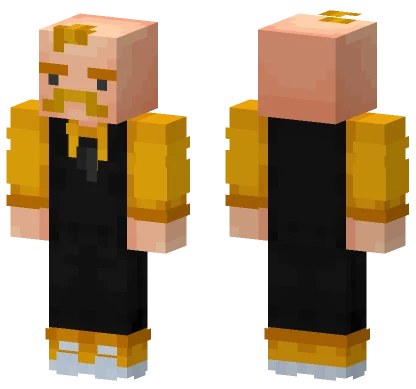 Gold Stache Minecraft skin
