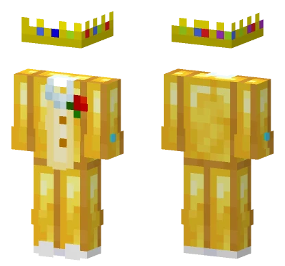 Gold Tuxedo Template Minecraft skin