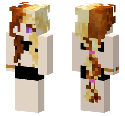 Golden Blonde Hair Girl Minecraft skin