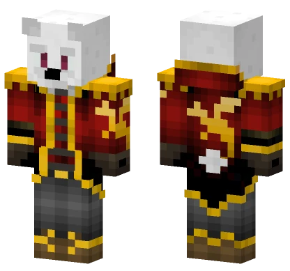 Golden Dragon Knight Minecraft skin