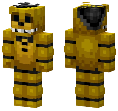 Golden Freddy Minecraft skin