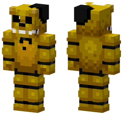 Golden Freddy Minecraft skin