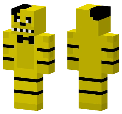 Golden Freddy White Pupils Minecraft skin