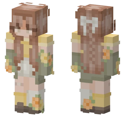 Golden Garden Girl Minecraft skin