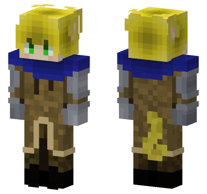 Golden Haired Warrior Minecraft skin