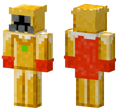 Golden Hazmat VIP Minecraft skin