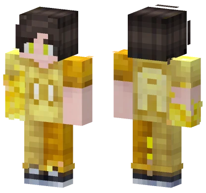 Golden Hoodie Girl Minecraft skin