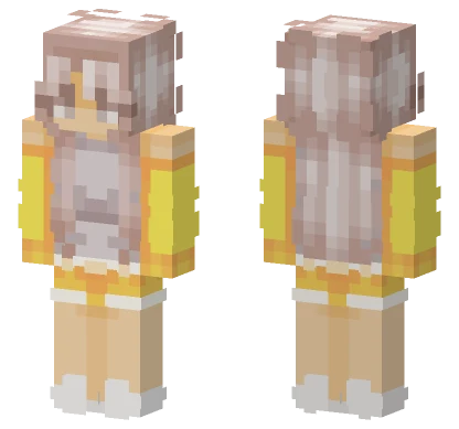 Golden Hour Hair Shading Minecraft skin