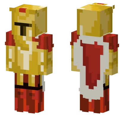 Golden King Knight Minecraft skin