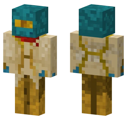 Golden Pharaoh Robes Minecraft skin