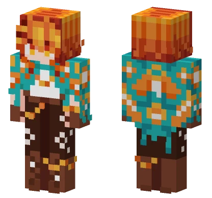 Orange Glazed Terracotta Minecraft skin